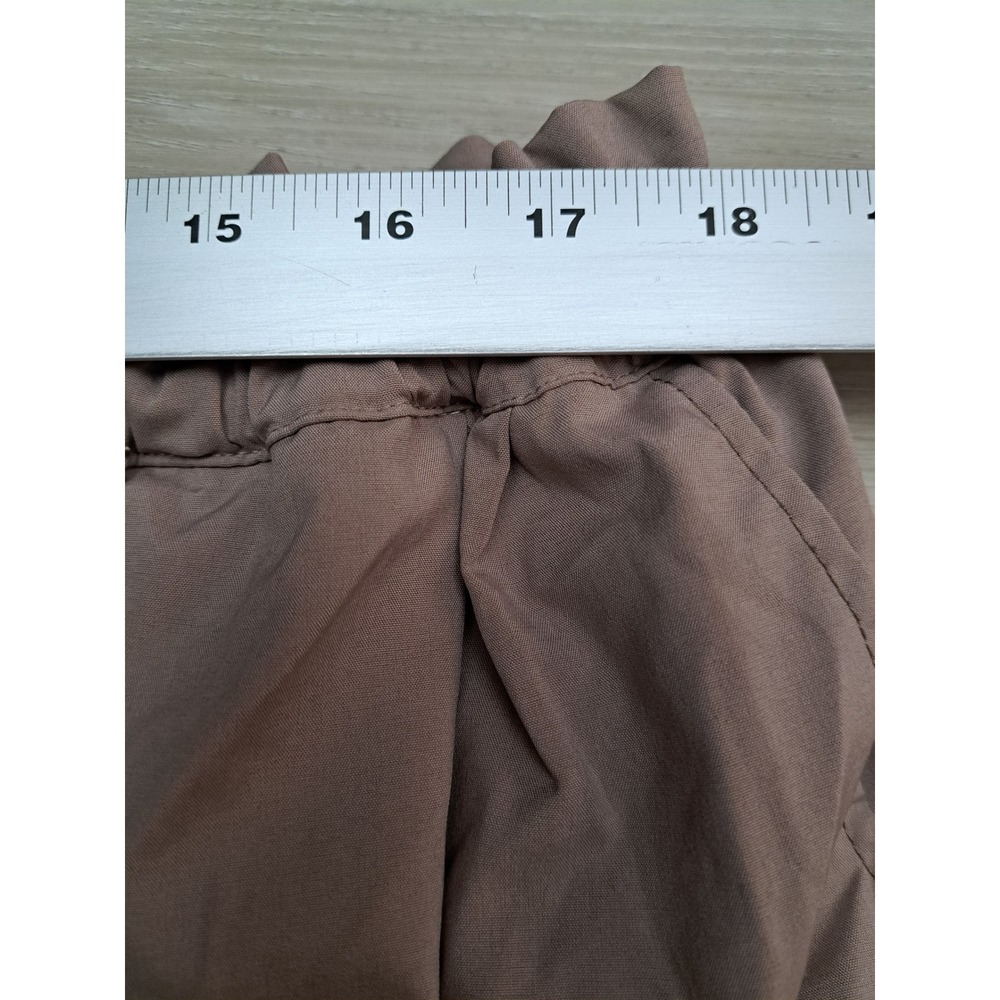 Bar III Womens Taupe Mauve Paperbag Waist Rope Drawstring Shorts Size M - Picture 8 of 8
